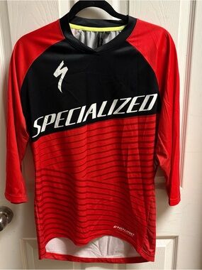 Specialized Cycling Enduro Comp Bike Jersey Red Mens Medium